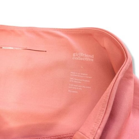 Girlfriend Collective Leggings Size Large High Rise Stretch Pink Sustainable - Picture 5 of 7